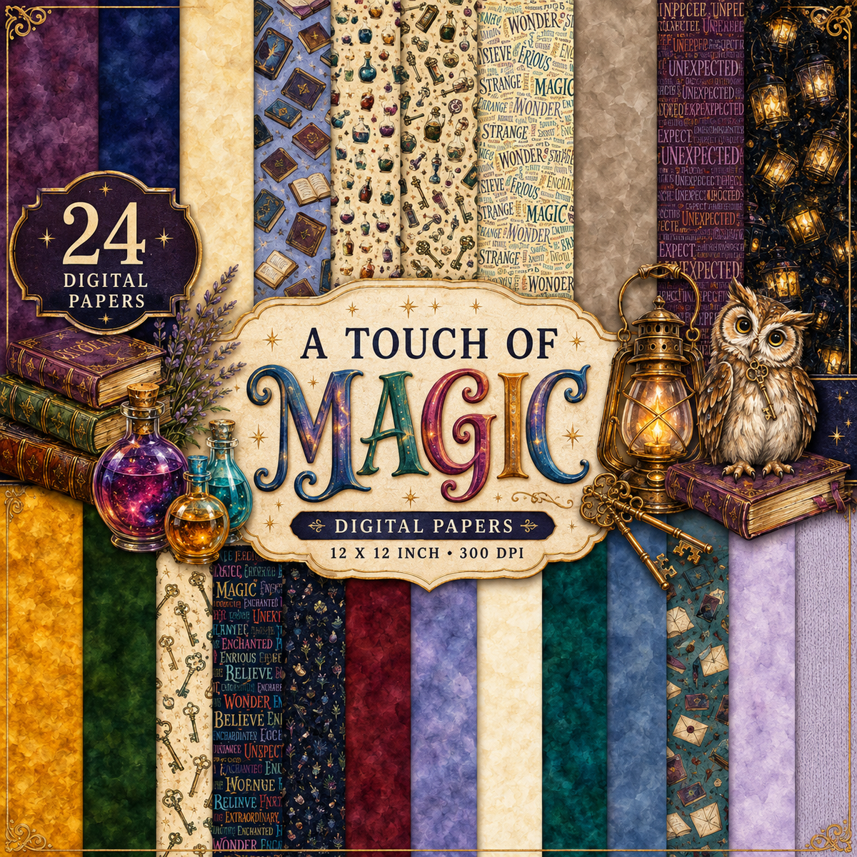 A Touch of Magic Digital Scrapbook Kit