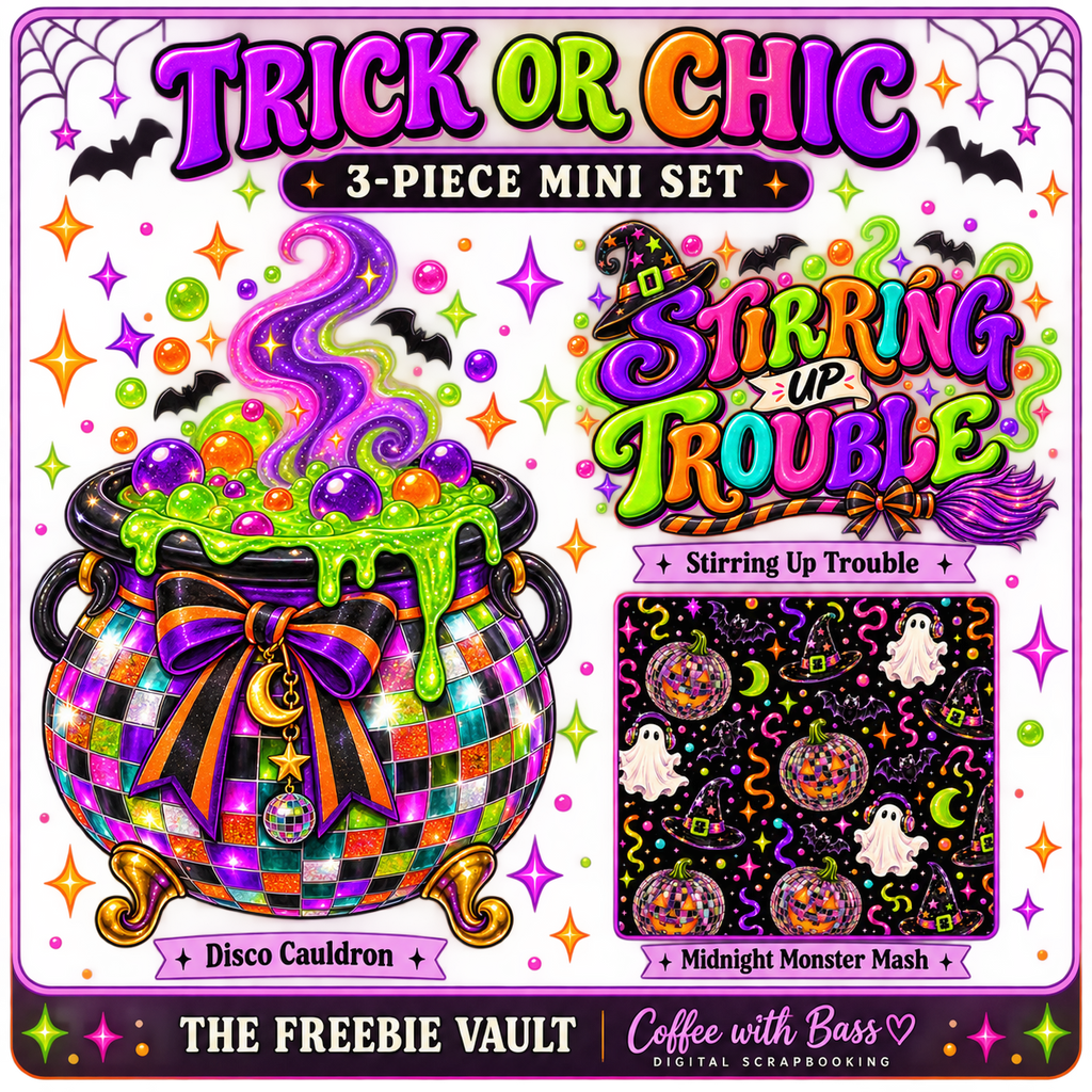 Trick or Chic Mini Set | Halloween Digital Scrapbooking