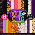 Trick or Chic Digital Scrapbook Papers