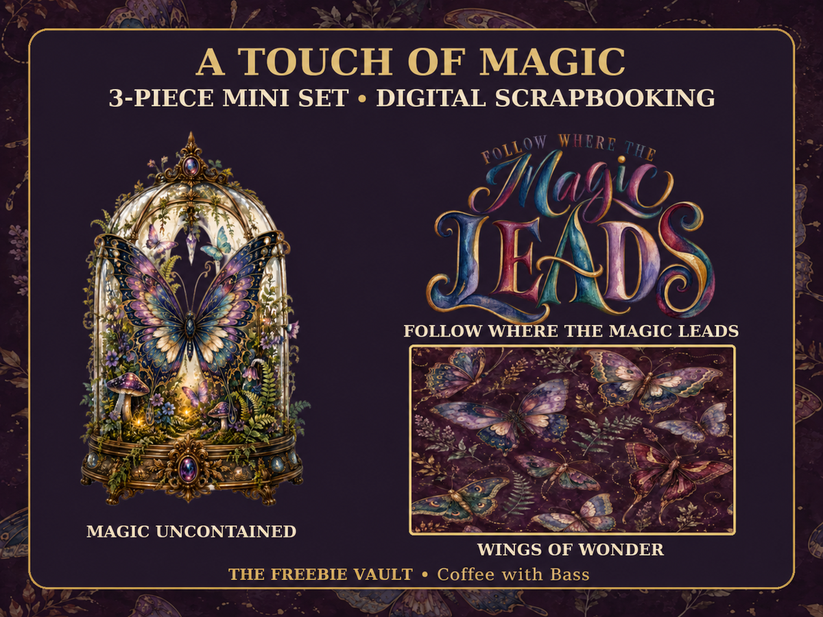 A Touch of Magic Mini Set | Butterfly Digital Scrapbooking
