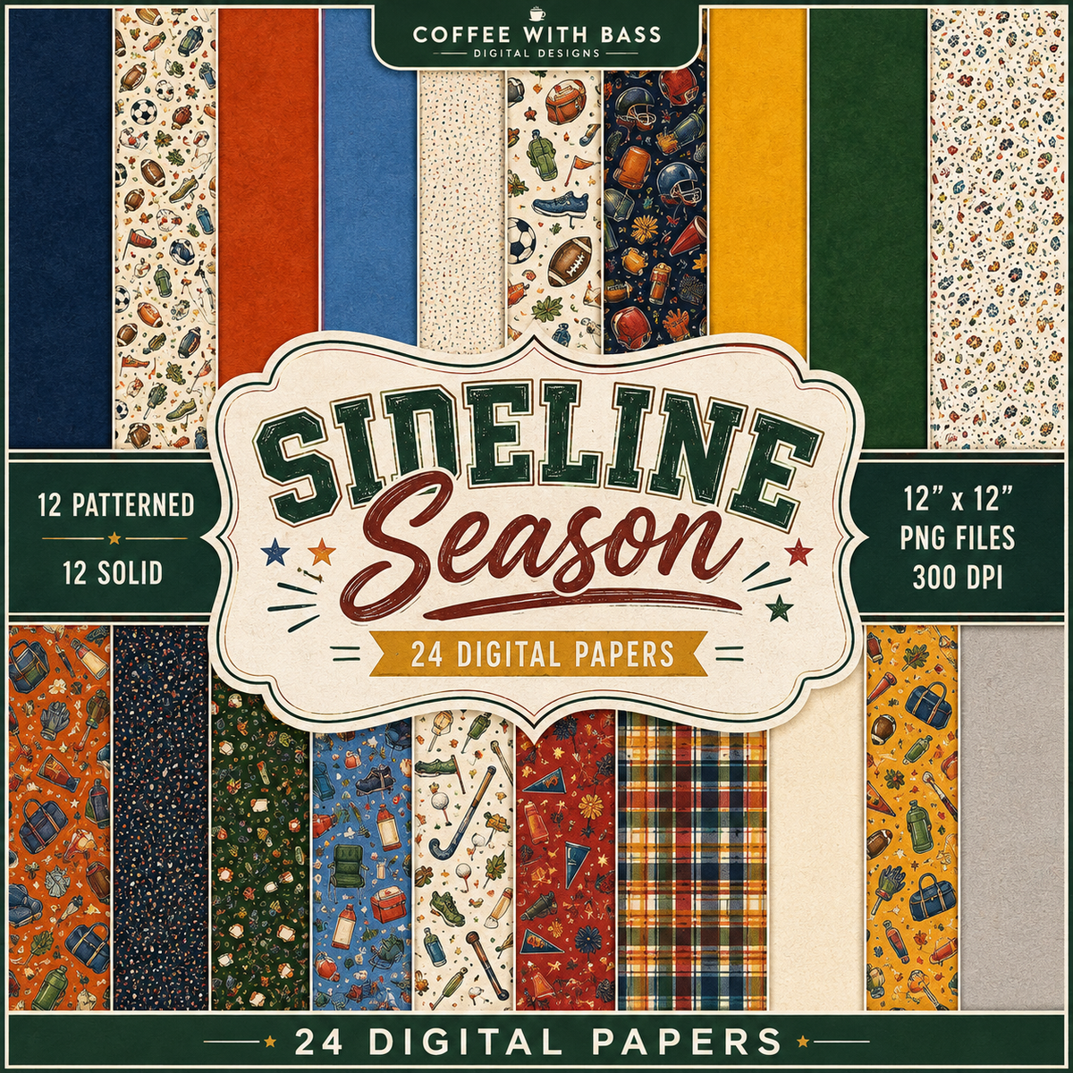 Sideline Season Digital Scrapbook Kit