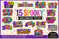 Trick or Chic Digital Scrapbook Titles & Word Art