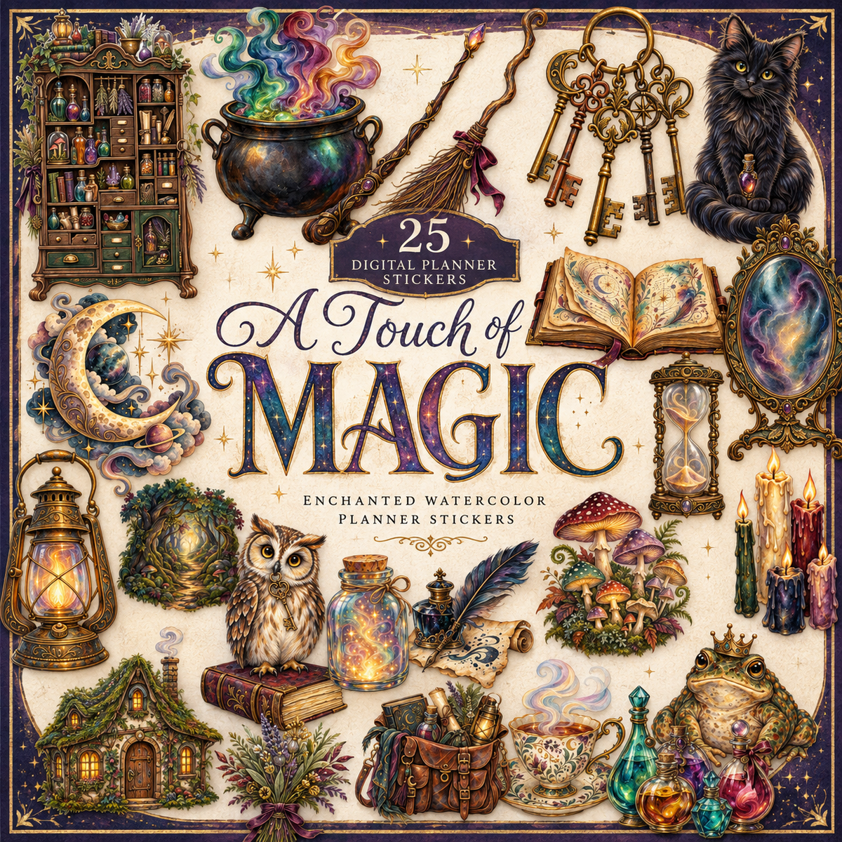 A Touch of Magic Digital Scrapbook Elements