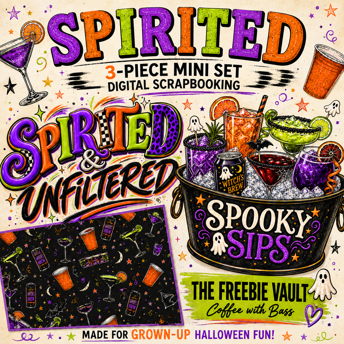 Spirited Mini Set | Halloween Digital Scrapbooking