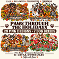 Paws Through the Holidays | 28 Dog PNG Designs