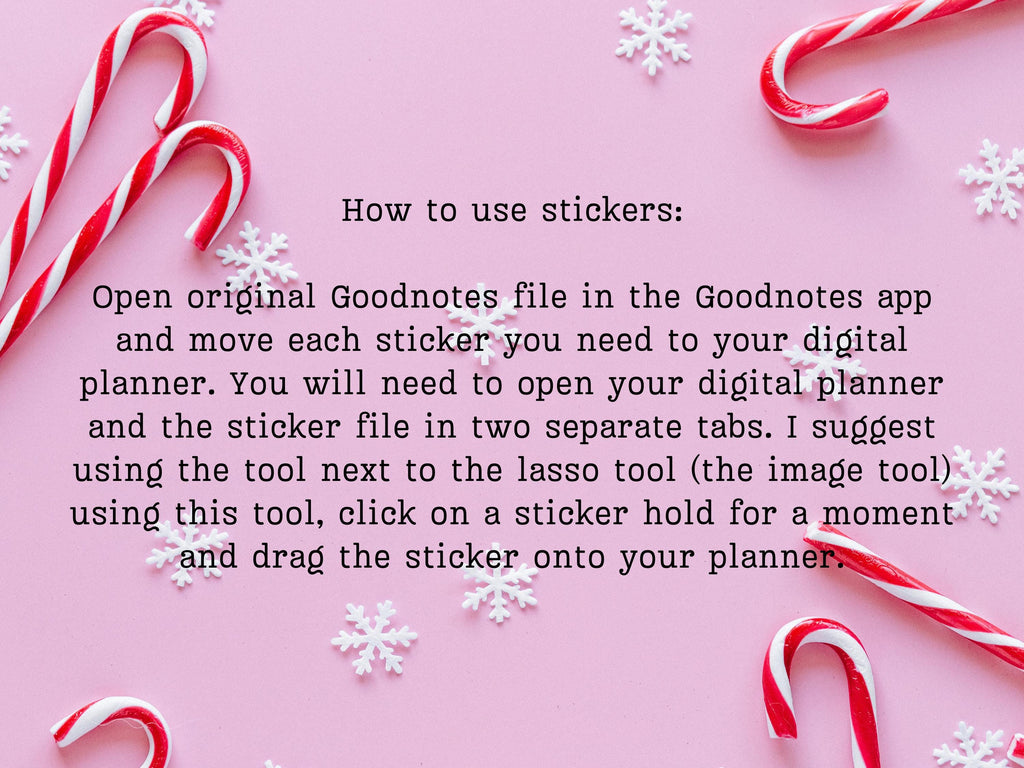December/Christmas digital stickers