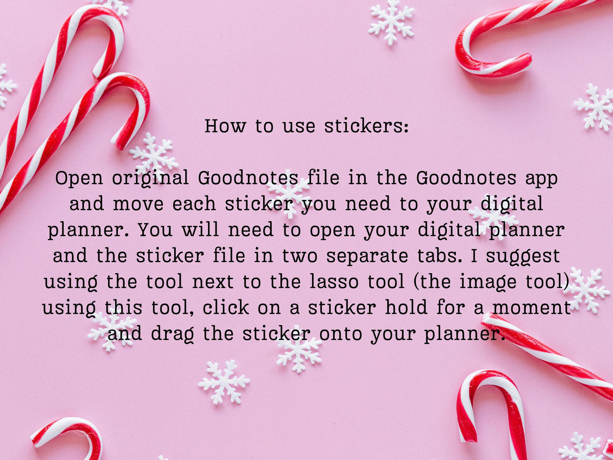 December/Christmas digital stickers