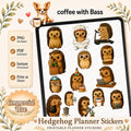 Hedgehog Planner Stickers | Commercial Use