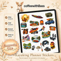 Kayaking Planner Stickers Bundle | Outdoor Adventure Clipart (Digital Download)