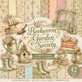 Bookworm Garden Society Digital Scrapbook Kit, Floral Vintage Clipart, Junk Journal Ephemera (Digital Download)