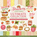 Strawberry Cottage Digital Scrapbook Papers & Clipart Elements (Digital Download)