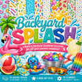 Backyard Splash Digital Scrapbook Kit | Summer Pool Party Papers, Elements (Digital Download)