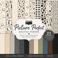 Picture Perfect Digital Papers | Photography Scrapbook Paper | 23 PNG & JPG Papers | Printable Backgrounds | Commercial Use