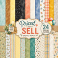 Priced to Sell Digital Scrapbook Papers | 24 Watercolor PNG & JPEG Papers | Commercial Use | Printable Backgrounds | Junk Journal