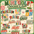 Mini Golf Social Club Digital Titles, 15 Mini Golf PNG Word Art, Retro Golf Scrapbook Titles, Planner Stickers, Summer Golf Clipart