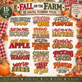 Fall on the Farm Word Art Titles by Coffee with Bass