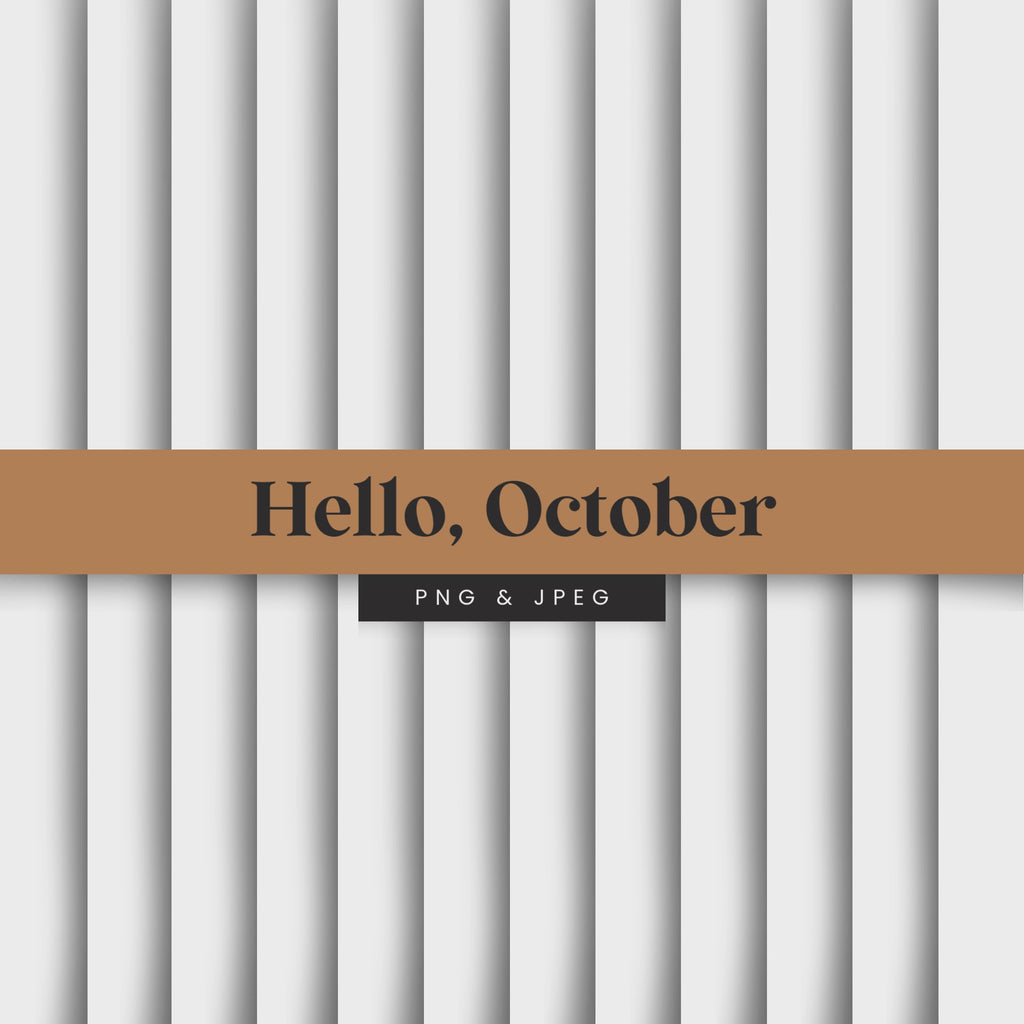 Hello October Digital Scrapbook Papers