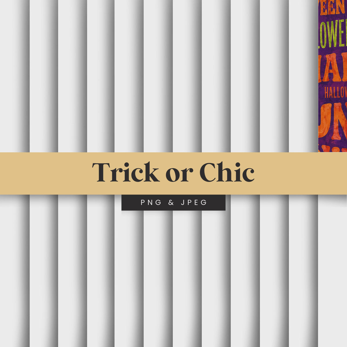 Trick or Chic Digital Scrapbook Papers