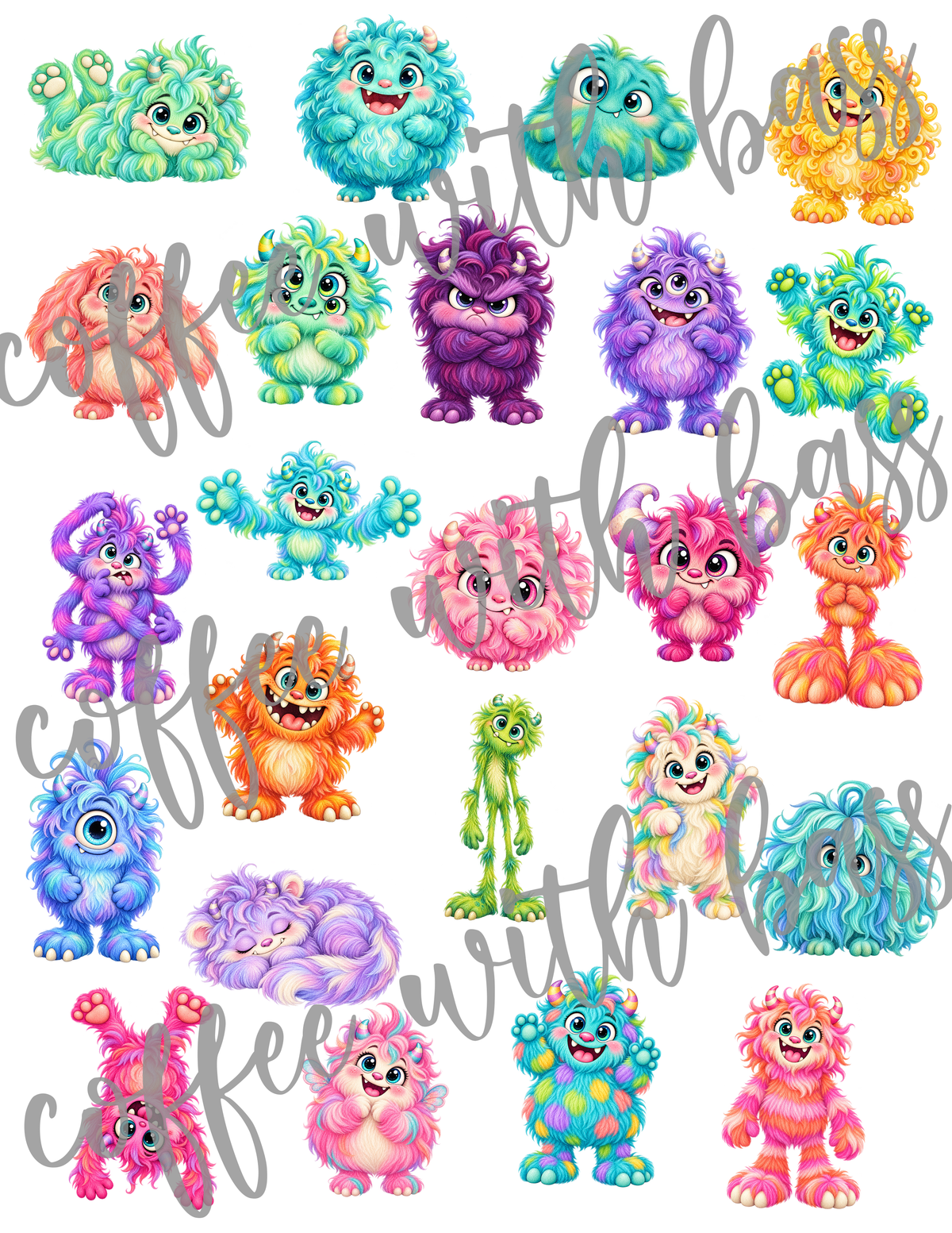 Giggle Monsters Digital Scrapbook Kit