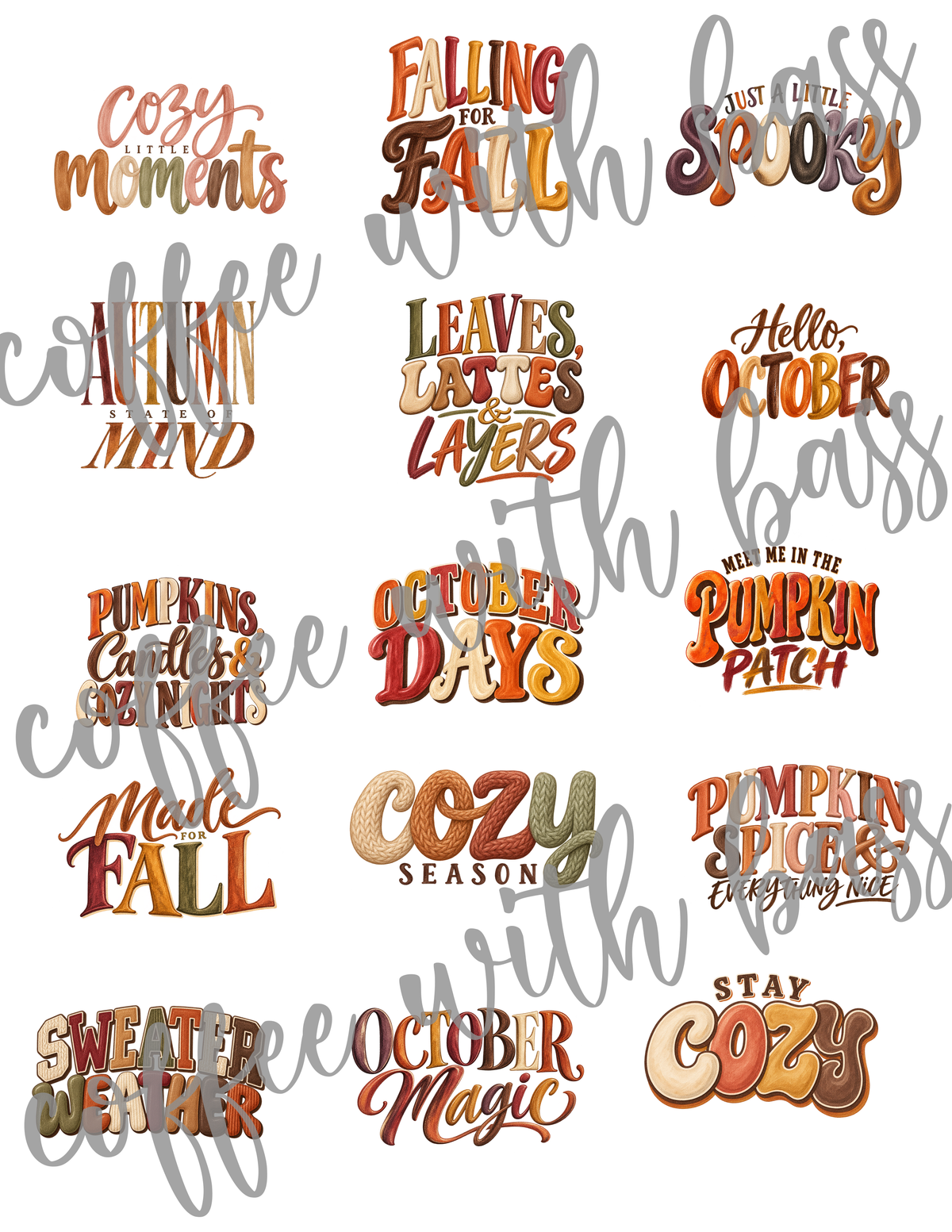 Hello October Digital Scrapbook Kit