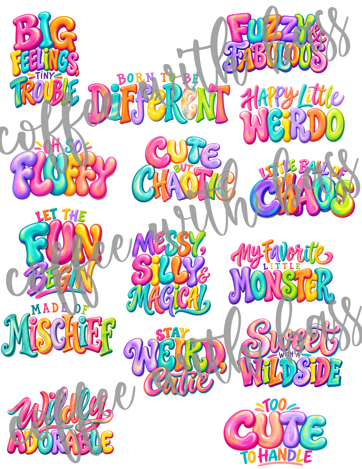 Giggle Monsters Digital Scrapbook Kit