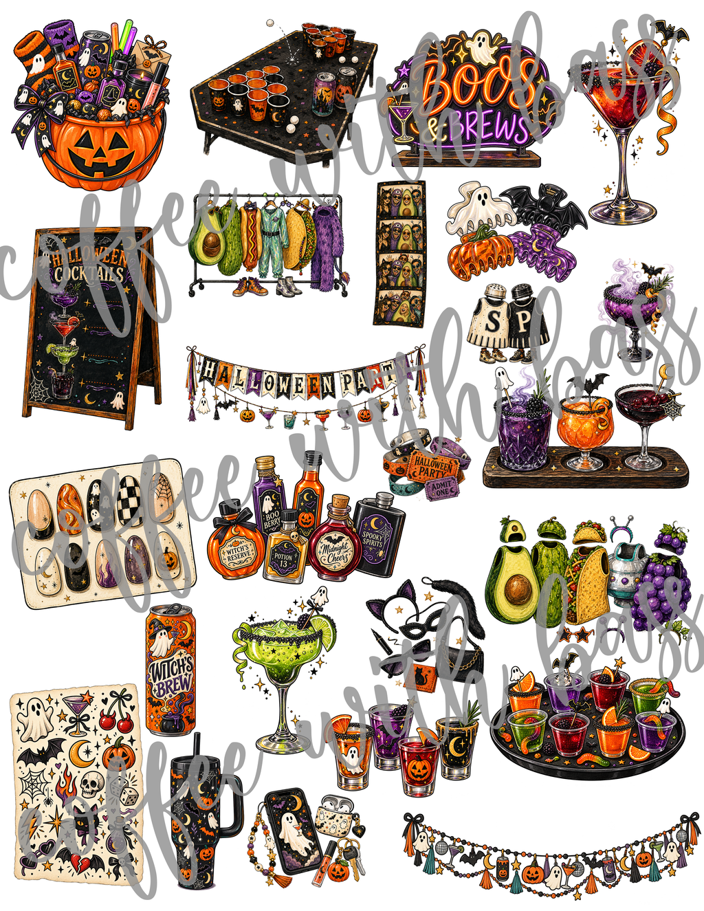 Spirited Digital Scrapbook Elements